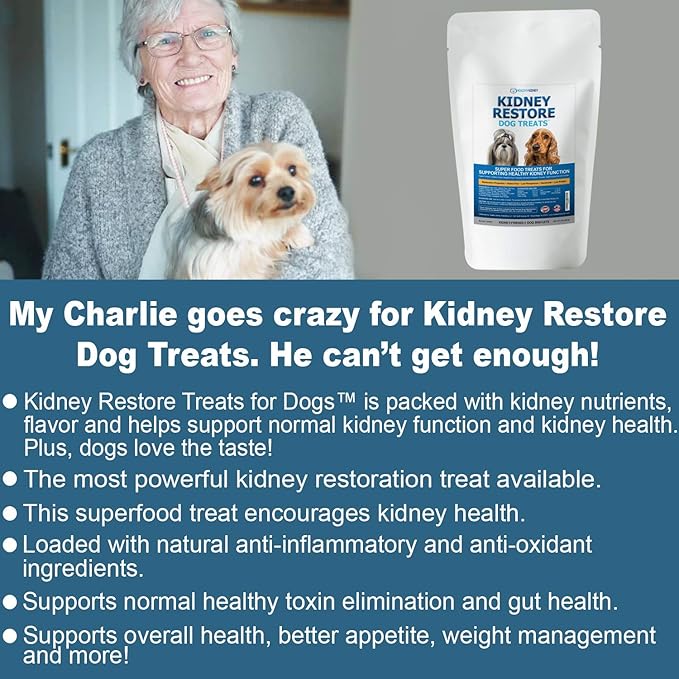 Kidney Restore Dog Treats, 16oz for Petite Dogs - Low Protein Dog Treats for Kidney Support