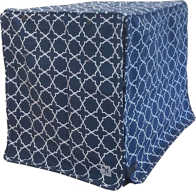 Molly Mutt Romeo & Juliet Dog Crate Cover, 100% Cotton Canvas Cover with 2 Roll-Up Panels, Ideal for Dog or Cat Crate, Durable, Washable, and Free of Harmful Chemicals, 42" x 28" x 31"