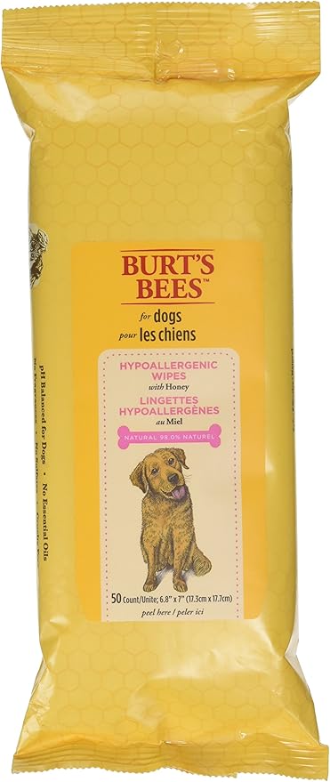 Burt's Bees for Dogs All Natural Hypoallergenic Wipes, 50 count