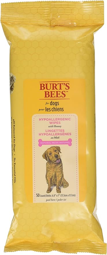 Burt's Bees for Dogs All Natural Hypoallergenic Wipes, 50 count