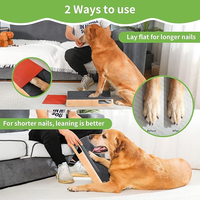 M-Shaped Dog Scratch Pad for Nails, Dog Nail File Toy for Dog Nail Maintenance, Shortened Dog’s Side Nails Easily (M)