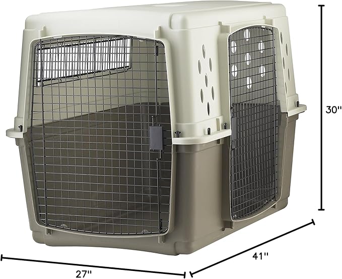 Pet Lodge® Two Door Dog Crate | Designed for Air Transport | Easy to Clean Pet Crate | Great for Pets Up to 100lbs | X-Large