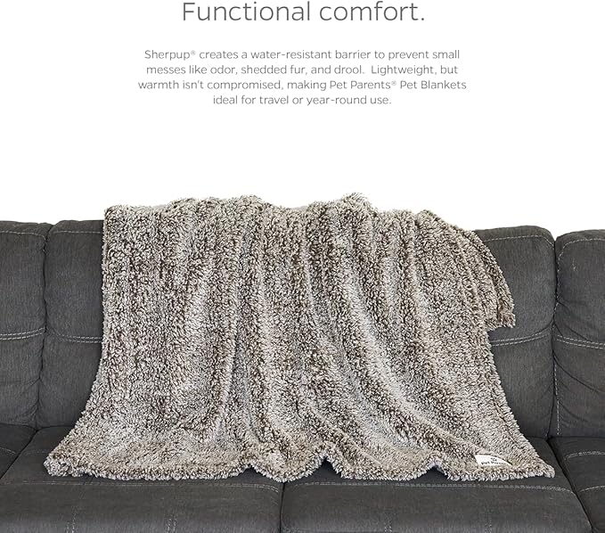 Pet Parents Premium Pet Blanket, Water Resistant Dog Blanket & Cat Blanket, Perfect for Crates, Calming, Large, Medium, Small Dogs, & Puppy Blanket Color: Chocolate Size: 50x60