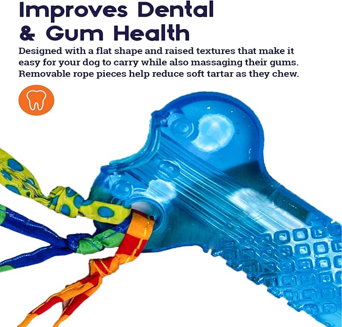 Petstages Orka Mini Bone Royal Blue Dog Chew Toy