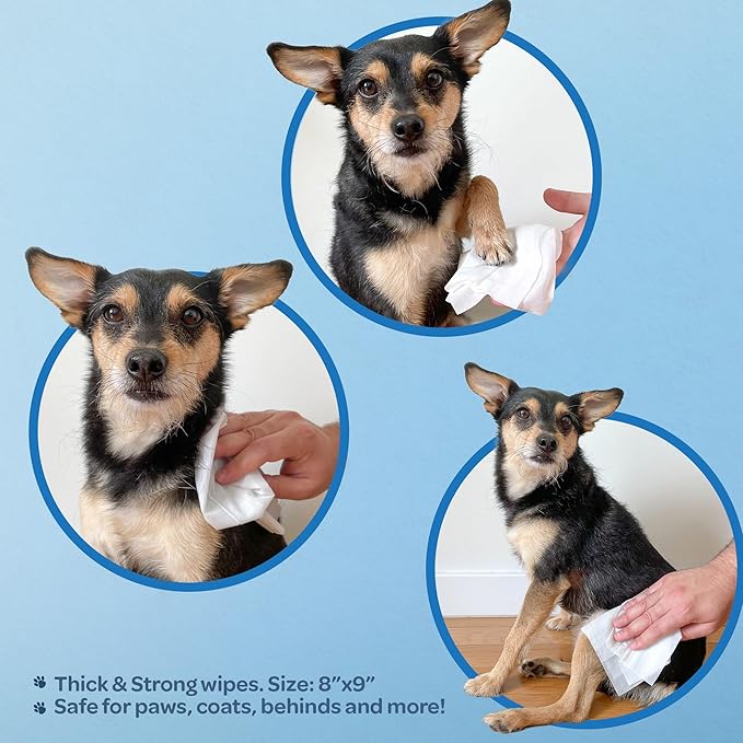 Best Pet Supplies Pet Wipes for Dogs - Dog Wipes Cleaning Deodorizing, for Coats, Ears, Paws - Calming Lavender, 400 Count