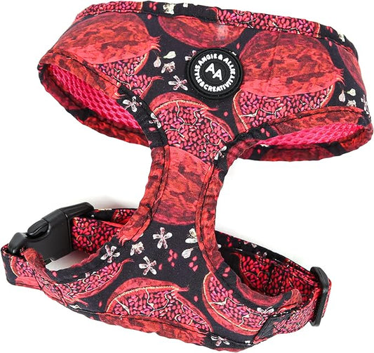 Angie and Allie Organic Cotton Dog Harness,No Pull Pet Harness with Leash D-Ring,Adjustable Soft Padded Dog Vest,Comfortable,Sustainable,Breathable and Stylish for Your Canine Companion