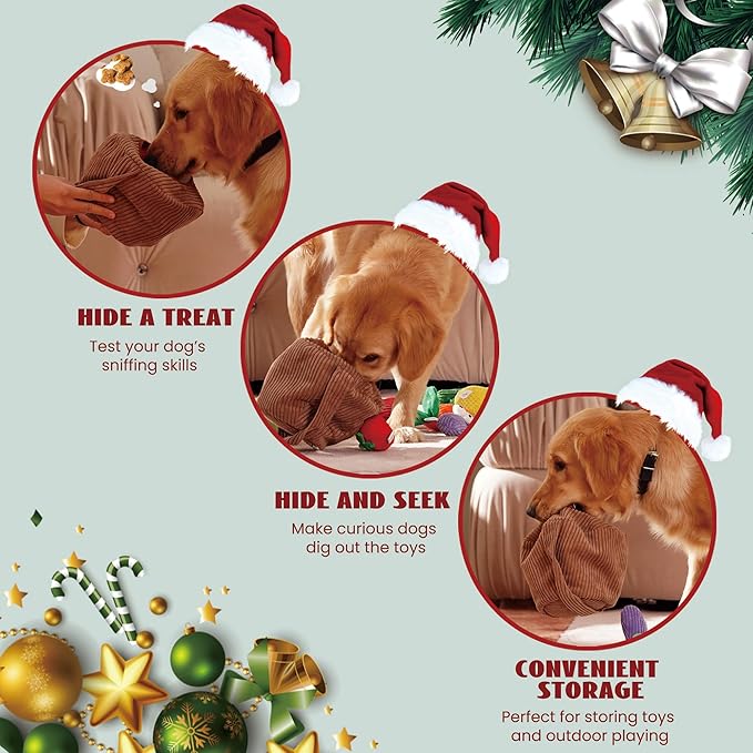 Nocciola Small Dog Toys- 15 Pack Grocery Bag Fruits and Veggies Dog Squeaky Toys, Small Puppy Toys to Keep Them Busy, Durable Plush Toys for Medium Dogs Aggressive Chewers, Dog Accessories Girl