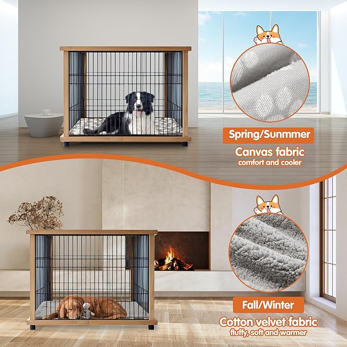 BALAPET Washable Dog Crate Pan Cover, Soft Plush Velvet Liner for Dog Crate Tray Fitted Cover for Pet Crate Pan 49 x 30 Inch,Reusable Pan Cover Only(49.2x30.7in)