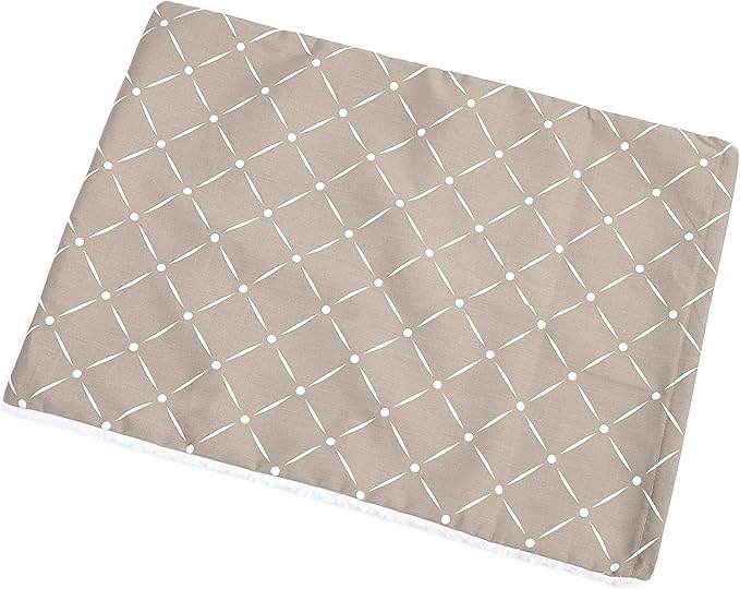 MidWest Homes for Pets Quiet Time Reversible Crate Pan Cover 24' Mushroom Diamond/Fleece, Small