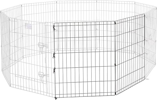MidWest Homes for Pets Universal Pet Playpen 2-Panel Extension Kit | Fits Metal 30-Inch Dog Pens | Kit Measures, 24x30 Inch (Pack of 2)