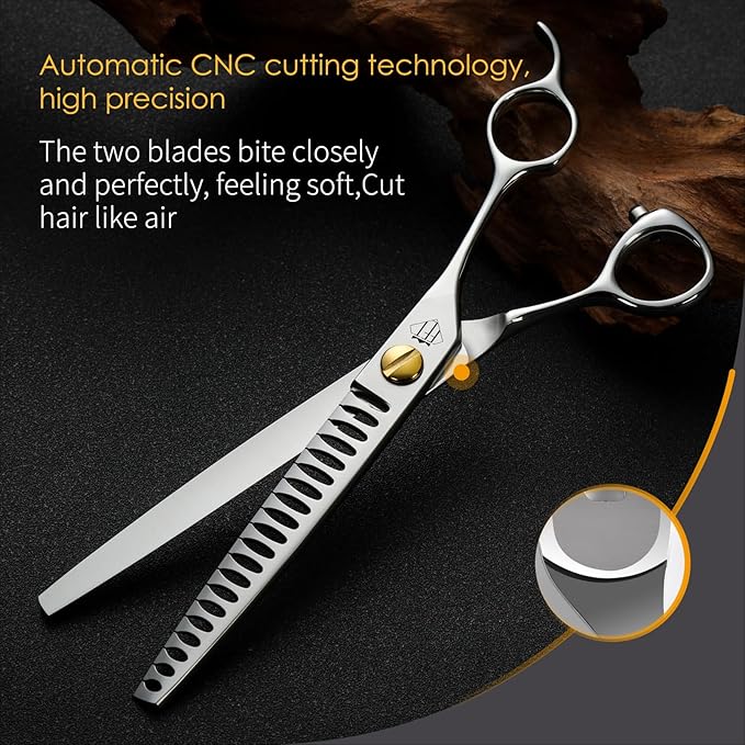 Dog Grooming Scissors: 7.0" Pet Shears Made Of Japanese VG10 Advanced Stainless Steel Professional Grooming Scissors for Dogs Cats and Other Pets