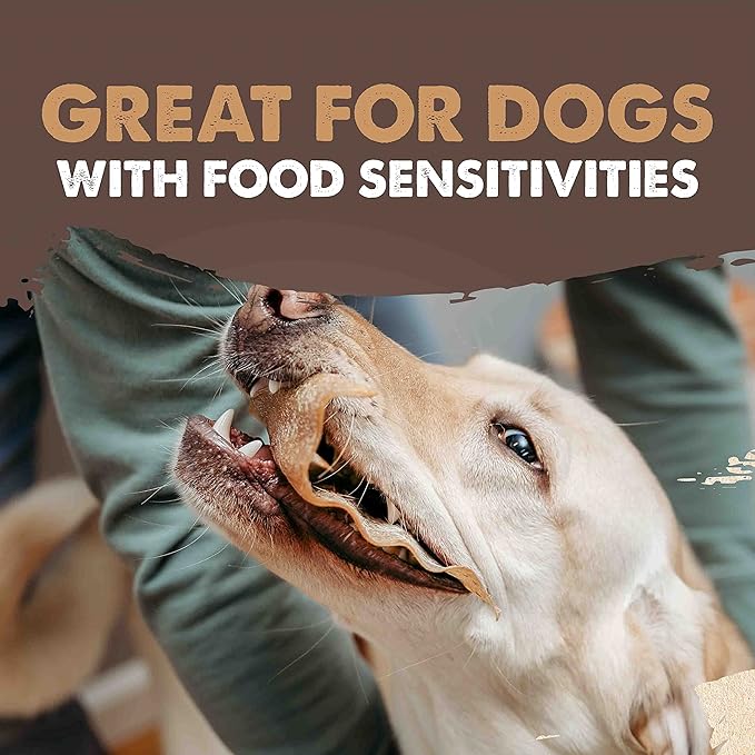 Mighty Paw 100% Natural Unbleached Cow Ears for Dogs - Single Ingredient Dog Chews - Cow Ears for Dogs Chew Treats Suitable for Small, Medium & Large Pets - Cow Ear Dog Chews 12 Pack