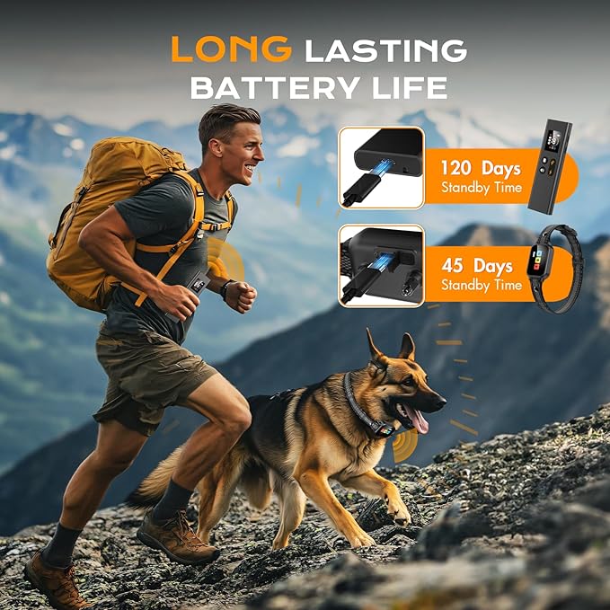 Dog Shock Collar with Remote Control,2600FT Smart Dog Training Collar with 3 Training Modes,IPX7 Waterproof,Dog Shock Collars with Security Lock for Large, Medium and Small Dogs(8-110lbs).