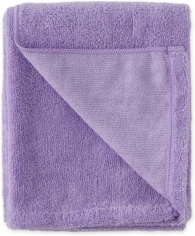 Bone Dry Pet Grooming Microfiber Towel, Embroidered Collection, X-Large,41x23.5, Lavender