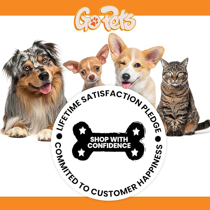 GoPets Small Pin Slicker Brush, Soft Dematting & Grooming Brush for Short & Long-Haired Dogs, Detangler & Shedding, Professional Grooming, Perfect for Small & Large Dogs, Cats & Rabbits