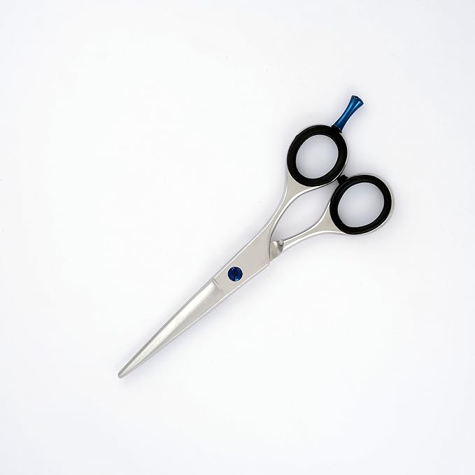 5.5" Professional Pet Grooming Scissors with Blue Screw Bright Polish Finish