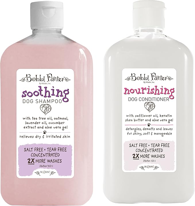 Bobbi Panter Natural Soothing Dog Shampoo and Nourishing Conditioner
