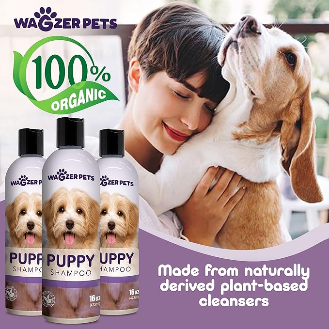 Puppy Shampoo | Natural Puppy Formula Dog Shampoo for Sensitive Skin | Gentle Support Shampoo for Dogs | Puppy Wash for Itchy Skin, Soothes, Cleanses, and Moisturizes | 16 oz