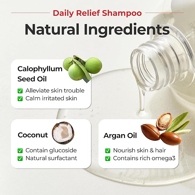 JAYU PET Daily Relief Shampoo - Vet Approved for Itchy Sensitive Skin, Natural Ingredients for Allergies. Moisturizing, Deodorizes Smelly Dogs, Best Odor Eliminating Dog Shampoo (10.1oz)