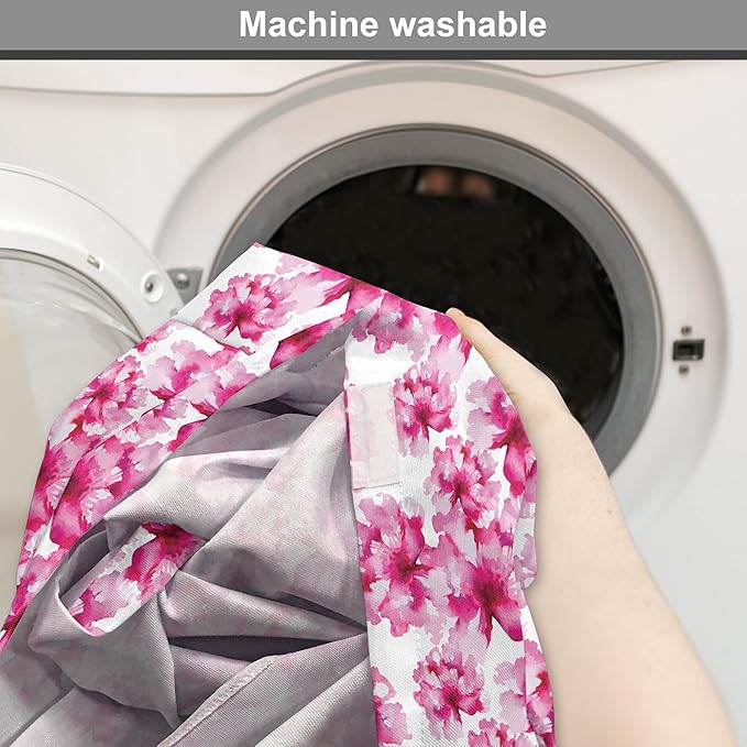 Ambesonne Waterproof Dog Crate Cover, Abstract Floral Peonies Pattern, 22 Inch, Magenta Pink