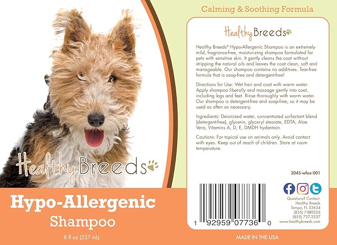 Healthy Breeds Wire Fox Terrier Hypo-Allergenic Shampoo 8 oz