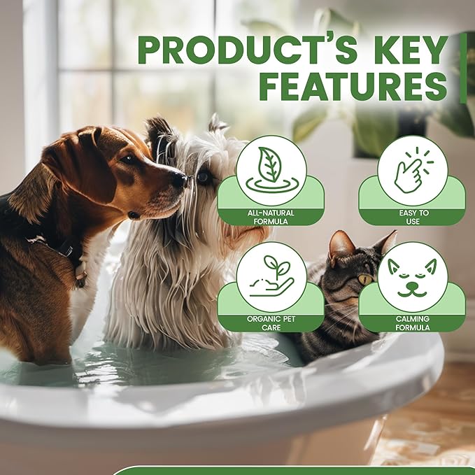 Shampoo for Dogs - All-Natural Pet Shampoo Bar & Soap - Herbal Cleansing and Conditioning for Your Beloved Pets - Premium Natural Pet Shampoo