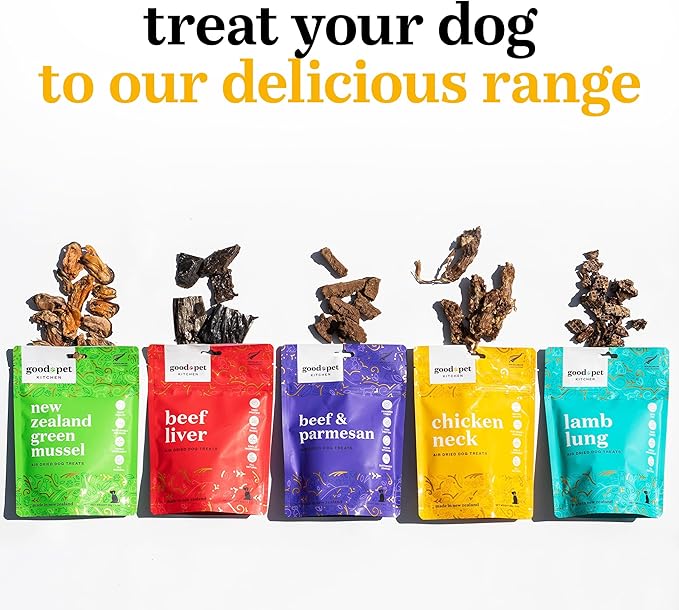Pet Treats, Air-Dried, Natural, Single Ingredient Dog Treat, Free Range, Grain Free Dog Treats, Toppers, Snacks, Chicken Neck 2.8 oz