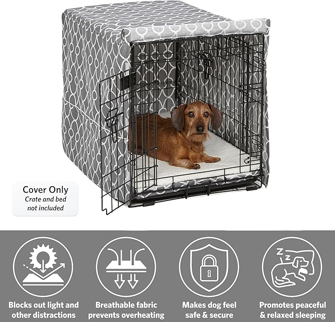 MidWest Homes for Pets Dog Crate Cover, Privacy Dog Crate Cover Fits Midwest Dog Crates, Machine Wash & Dry