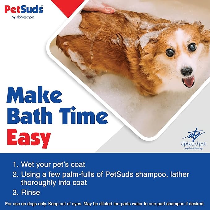 Probiotic Shampoo and Conditioner for Dogs, 16 oz Lavender Scented - Helps with Hotspots, and Dry, Oily Skin - Hypoallergenic, Sulfate Free, No Synthetic Perfumes or Dyes