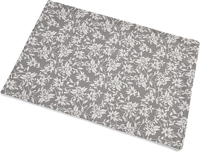 MidWest Homes for Pets Quiet Time Reversible Crate Pan Cover 42' Gray Floral/Fleece