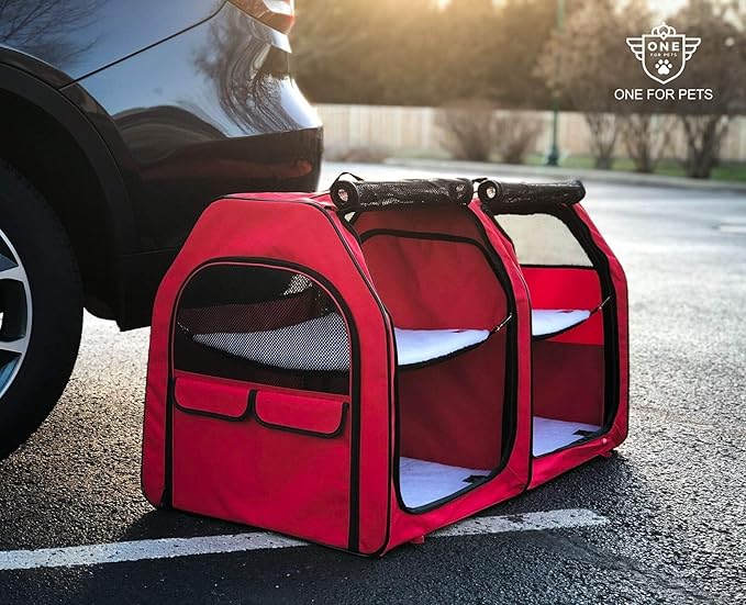 Cat Show House Portable Dog Kennel (Shelter) Red/Cream/Tan/Royal Blue…