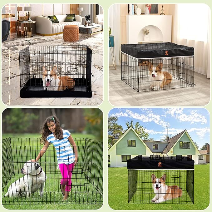 PJYuCien Bottom Cover - Fits 4 Panels 36 Inch Width Plastic/Metal Pet Pen Square Dog Playpen (Note: Only Pen Bottom Cover, NO PLAYPEN!!!)