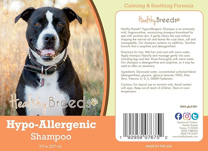 Healthy Breeds Pit Bull Hypo-Allergenic Shampoo 8 oz