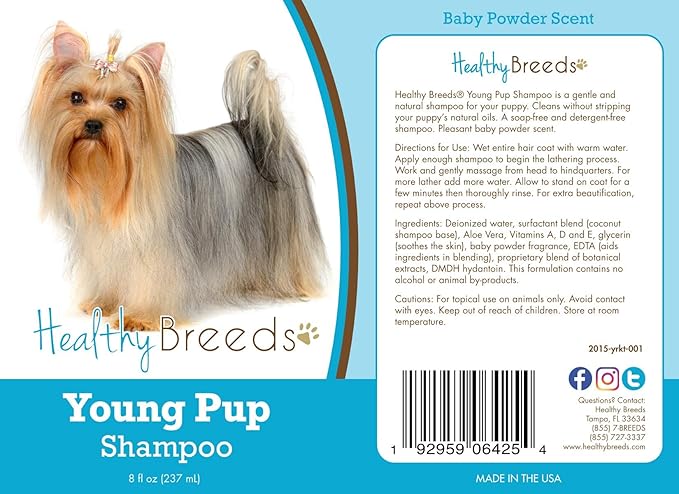 Healthy Breeds Yorkshire Terrier Young Pup Shampoo 8 oz
