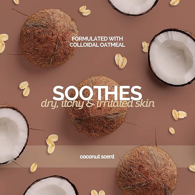 Bark2Basics Oatmeal Dog Shampoo and Conditioner 2 in 1 Bundle, 16 oz - Natural Colloidal Oatmeal, Professional Grade, Coconut Scent, Moisturizes Dry Itchy Sensitive Skin, 16:1 Concentrated