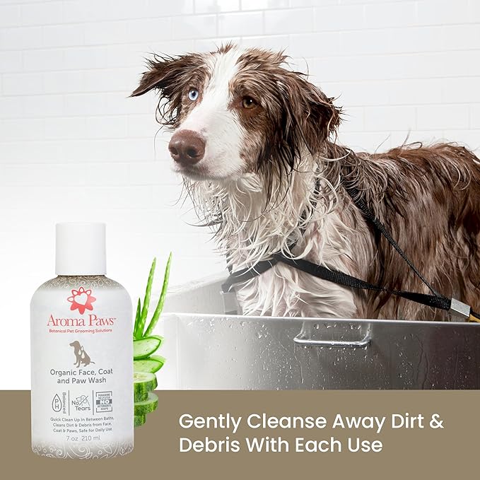 Organic Dog Wash – Cleansing Scrub, Washes for Canine Ears, Face, Coat and Paws – Conditioning, Moisturizing – Toxin Free, Healthy Ingredients – Grooming, Scented Scrubs – 7 to 13.5 Oz.