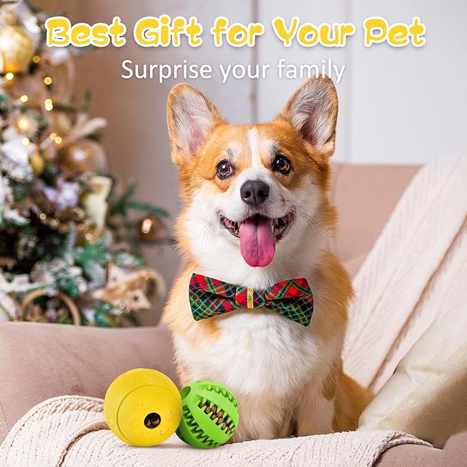 Dog Puzzle Toy 2 Pack, HIPPIH Interactive Dog Toys for Treat Dispensing, Durable Puppy Toys for Teething Small Dogs, Dog Treat Ball for Teeth / Slow Feeder/ IQ Training/ Playing