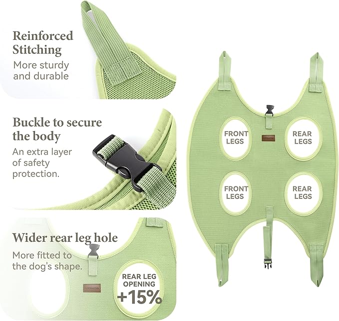 Dog Grooming Hammock – for Dogs Cat Grooming Hammock,Dog Sling for Nail Trimming with Dog Nail Clippers for Small Dogs,Dog Hammock for Nail Trim,Dog Hanging Harness for Nail Trimming