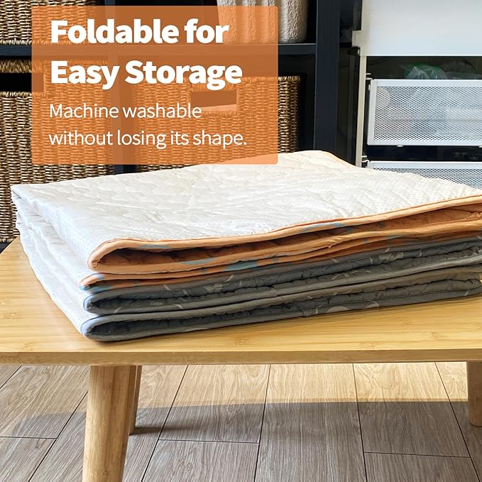 PJYuCien Dog Playpen Bottom Pad Fits for 36 Inch 4 Panels Exercise Pet Pen, Using as a Fence Stabilization and Puppy Pen Mat, Hoop and Loop Design,Orange (Playpen Not Included)