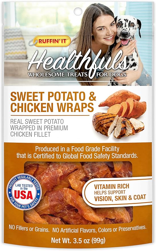 Chicken Wrapped Sweet Potato Dog Treats, 3.5oz