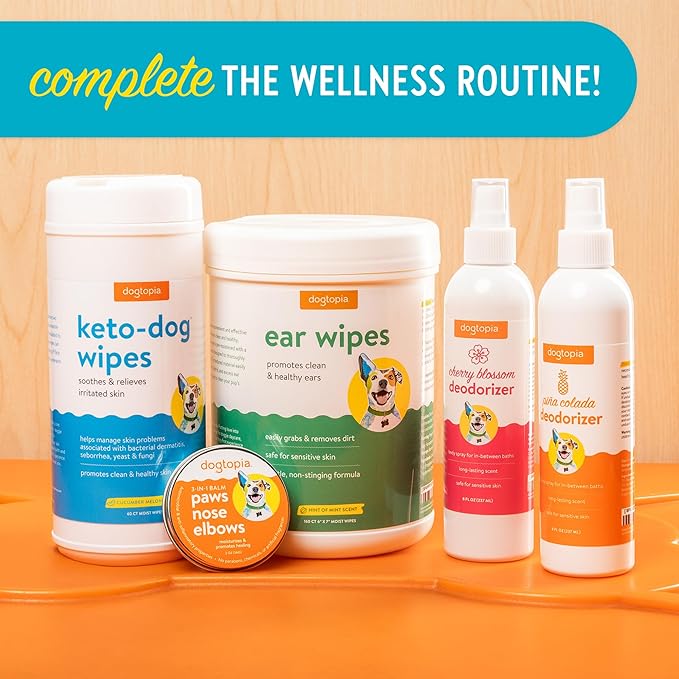 Cleansing Facial Wipes for Pets | Convenient Face Cleaning Wipes (60 Count) for Dogs and Cats | Hypoallergenic, Fragrance-Free, Remove Eye Discharge and Tear Stains