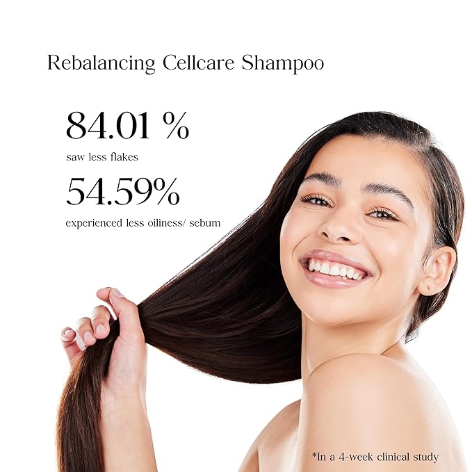 Rebalancing Botanic Cellcare Shampoo 500ml, 16.90 fl oz | Sulfate-Free, Paraben-Free and Color-Safe | pH Balancing
