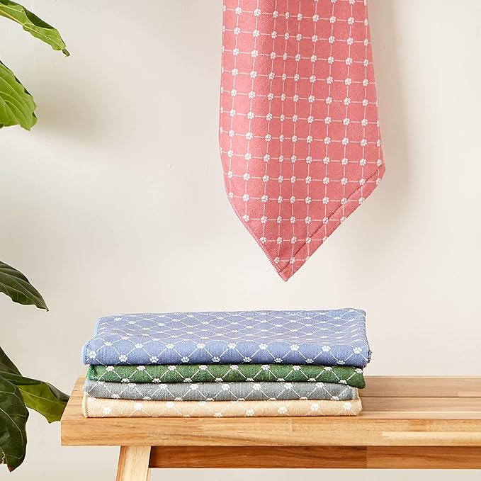 Bone Dry Pet Grooming Towel Collection Absorbent Microfiber X-Large, 41x23.5", Trellis Gray