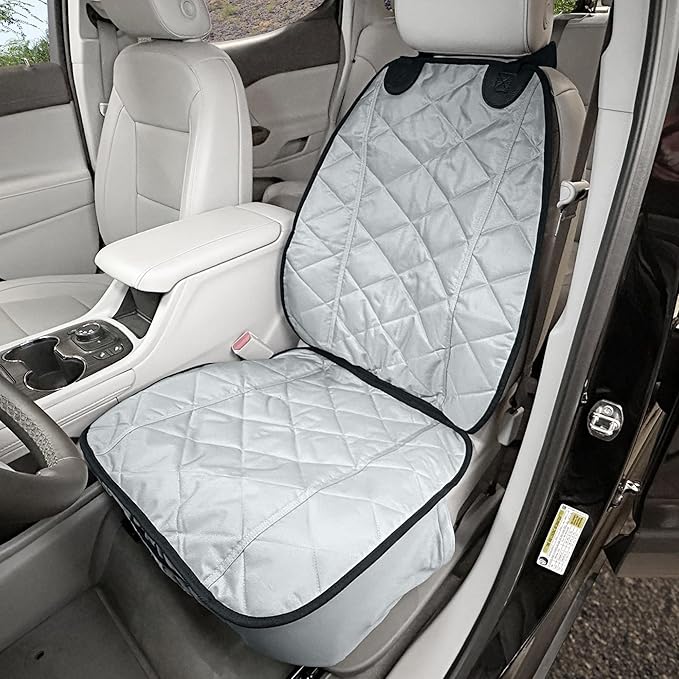 4Knines Front Seat Cover for Dogs - Grey