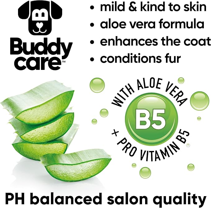 Calming & Deodorising Dog Shampoo by Buddycare | Lavender Scented | with Aloe Vera and Pro Vitamin B5 (50.72oz)