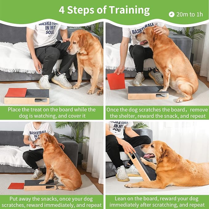 M-Shaped Dog Scratch Pad for Nails, Dog Nail File Toy for Dog Nail Maintenance, Shortened Dog’s Side Nails Easily (M)