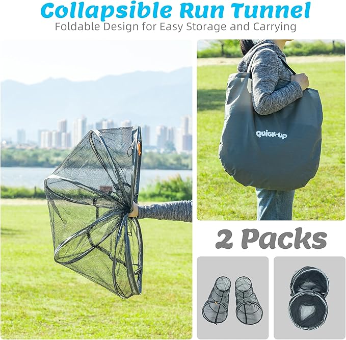 Cat Furniture for Indoor and Outdoor Playpen Portable Cat Tunnels, Kennel Enclosure,Portable Catio for Indoor Cats, Dogs & Small Animals,Easy Connected with Tents or Cubes,2 Packs.