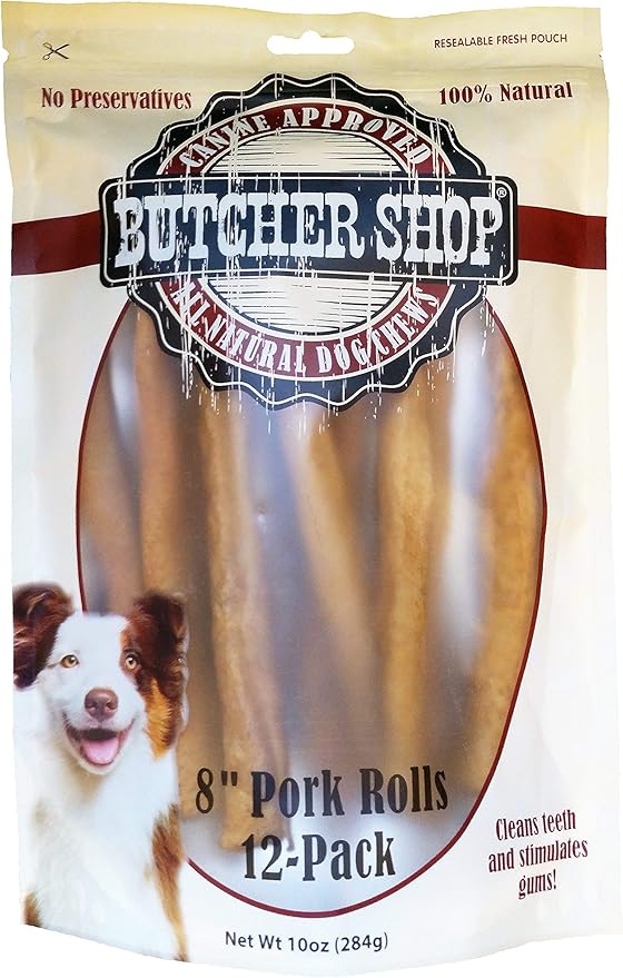 Butcher Shop 8" 100% Natural Pork Rolls (12 Pack), 284 G