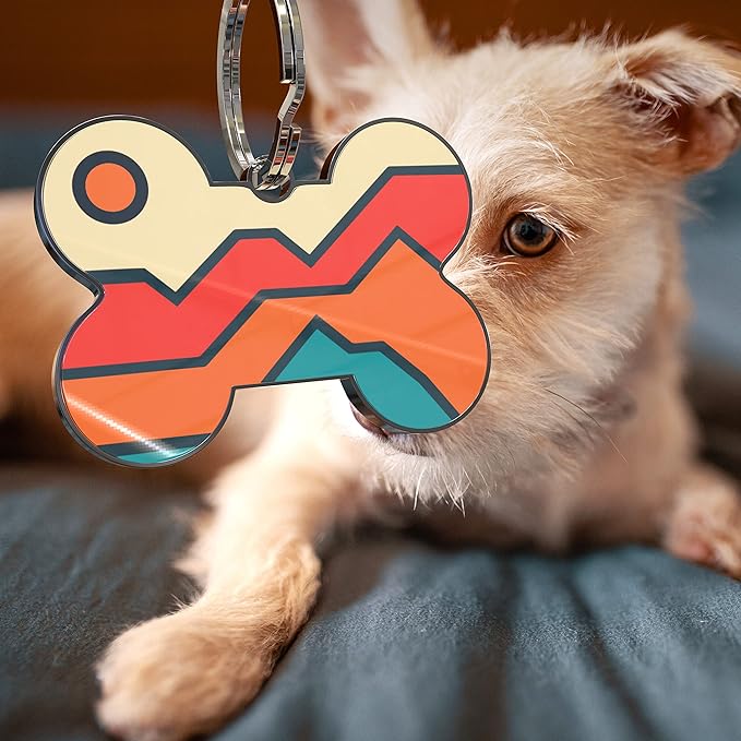 QR Code Dog Tag,Dog Tags Personalized for Pets, Custom Dog Name ID Tags Personalized Dog and Cat Tags -Free Online&Scan QR Receive Instant Location Alert Email