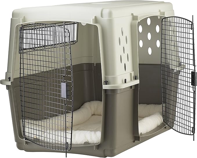 Pet Lodge® Two Door Dog Crate | Designed for Air Transport | Easy to Clean Pet Crate | Great for Pets Up to 100lbs | X-Large